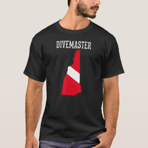 New Hampshire Divemaster Duik Instructeur D T-shirt