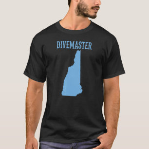 New Hampshire Divemaster Duik Instructeur D T-shirt