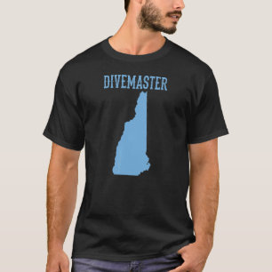 New Hampshire Divemaster Duik Instructeur D T-shirt