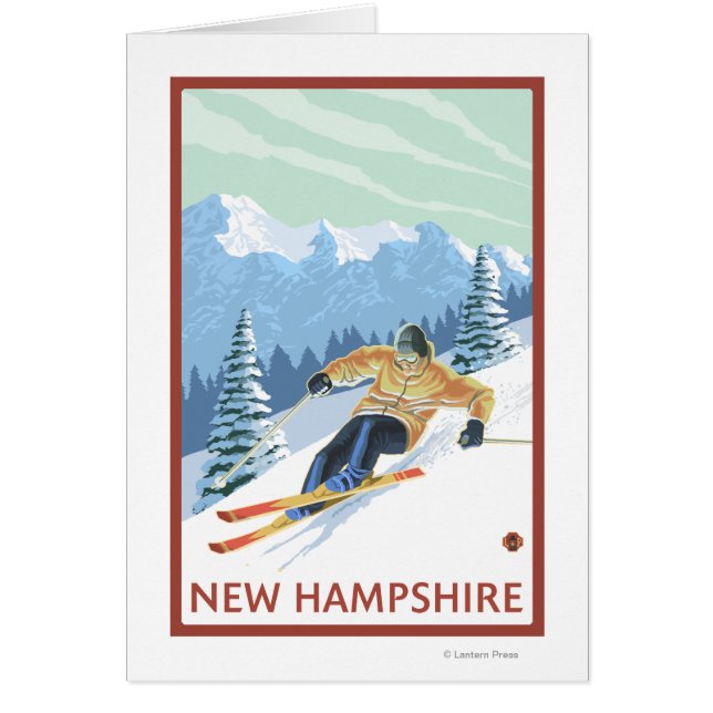 New Hampshire Downhill Skier Scene (Voorkant)