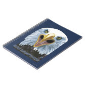 New Hampshire Eagle Up Close Notitieboek (Linkerzijde)