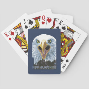 New Hampshire Eagle Up Close Pokerkaarten