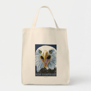 New Hampshire Eagle Up Close Tote Bag