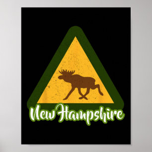 New Hampshire Eland Kamperen White Mountains Wildl Poster
