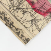 New Hampshire en Vermont 2 Fleece Deken (Hoek)