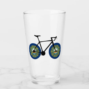 New Hampshire Flag Cycling Glas