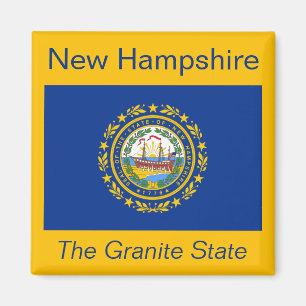 New Hampshire Flag Magnet Magneet