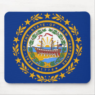 New Hampshire Flag Muismat