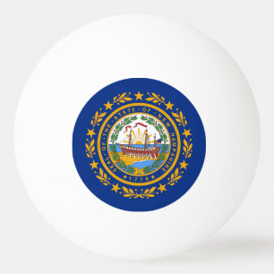 New Hampshire Flag Pingpongballen