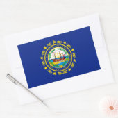 New Hampshire Flag Rechthoekige Sticker (Envelop)