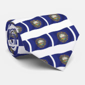New Hampshire Flag Stropdas (Opgerold)