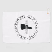 New Hampshire Golf Towel State Personalized Golfhanddoek (Horizontaal)