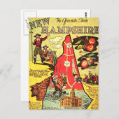 New Hampshire Granite Briefkaart (Voorkant / Achterkant)