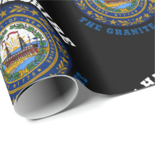 NEW HAMPSHIRE GRANITE STATE-VLAG CADEAUPAPIER
