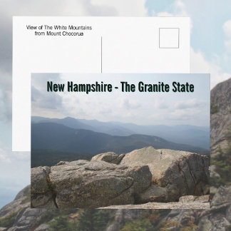New Hampshire Granite State White Mountains Briefkaart