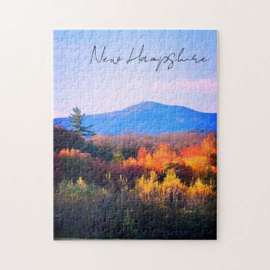 New Hampshire Herfst witte bergen 2 Legpuzzel (Verticaal)