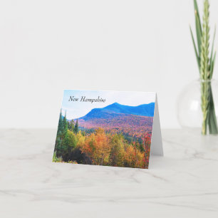 New Hampshire herfstgebergte Kaart