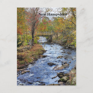 New Hampshire herfstrivier Briefkaart