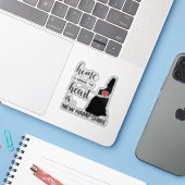 New Hampshire home is waar het hart ligt Sticker (Laptop met iPhone)