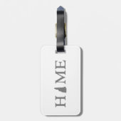 New Hampshire Home Map vorm Letter Word Art Bagagelabel (Achterkant verticaal)