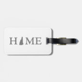 New Hampshire Home Map vorm Letter Word Art Bagagelabel (Achterkant horizontaal)