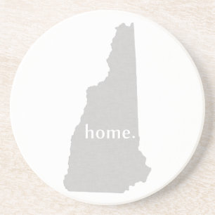 New Hampshire home silhouette state map Zandsteen Onderzetter
