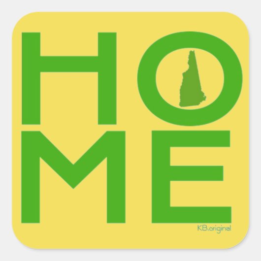 New Hampshire HOME sticker (Voorkant)
