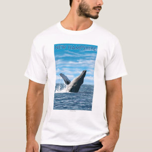 New Hampshire Humpback Whale Scene T-shirt