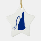 New Hampshire Ice climate Keramisch Ornament (Rechts)