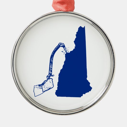 New Hampshire Ice climate Metalen Ornament (Voorkant)