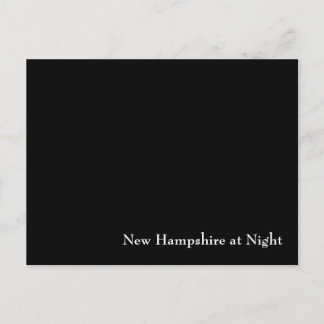 New Hampshire in Night Briefkaart