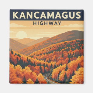 New Hampshire Kancamagus Highway Reizen Magneet
