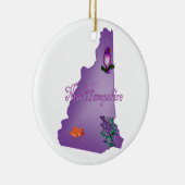 New Hampshire kerstboomversiering Keramisch Ornament (Rechts)