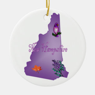 New Hampshire kerstboomversiering Keramisch Ornament