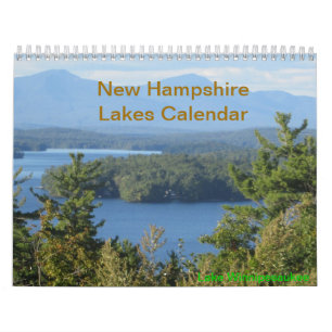 New Hampshire Lakes Vacation Photography Calendar Kalender