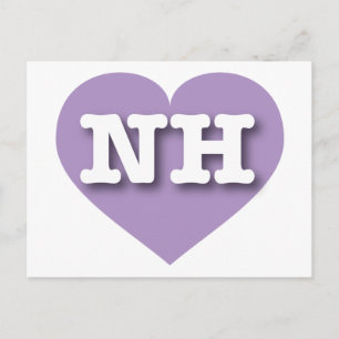 New Hampshire Lavender Heart beroemd gemaakt door Briefkaart
