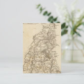 New Hampshire Map door Arrowsmith Briefkaart (Staand voorkant)