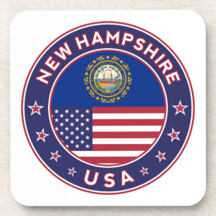 New Hampshire, New Hampshire sticker, Bier Onderzetter