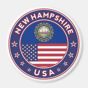 New Hampshire, New Hampshire sticker, Magneet