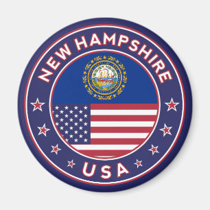 New Hampshire, New Hampshire sticker, Magneet