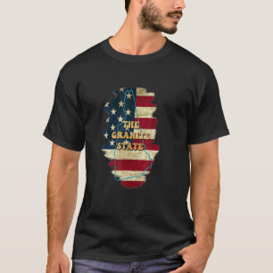 New Hampshire NH Amerikaanse vlag motto T-shirt