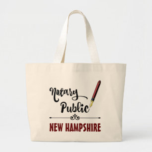 New Hampshire Notary Public Ink Pen Grote Tote Bag