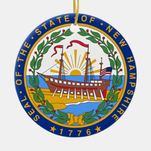 New Hampshire* Ornament (Voorkant)