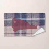 New Hampshire Plaid Personalized Hand Towel (Serviette à main)