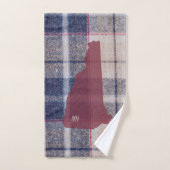 New Hampshire Plaid Personalized Hand Towel (Serviette à main)