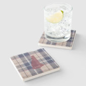 New Hampshire Plaid Personalized Stone Coaster Stenen Onderzetter (Zijkant)