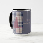 New Hampshire Plaid With State Outline Mug (Devant gauche)