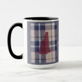 New Hampshire Plaid With State Outline Mug Mok (Links)