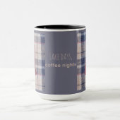 New Hampshire Plaid With State Outline Mug Mok (Midden)