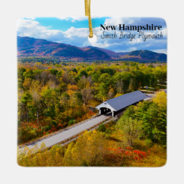 New Hampshire Plymouth Smith Bridge Keramisch Ornament